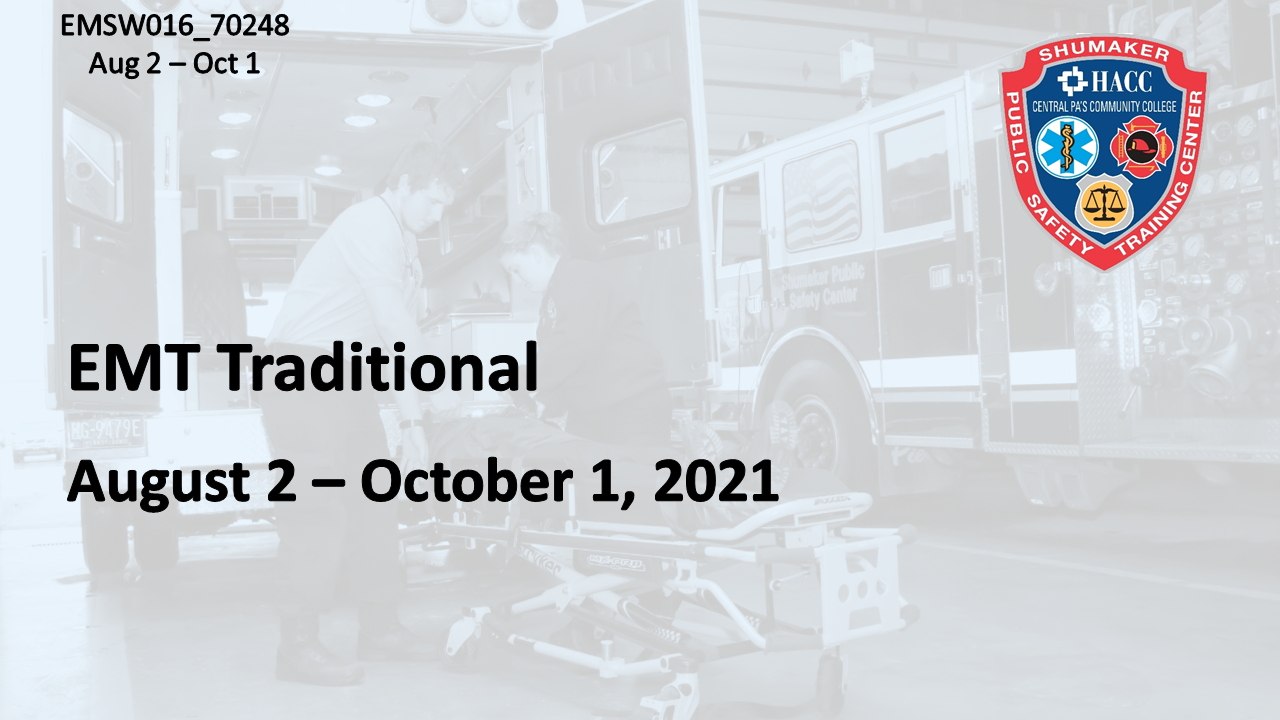EMT Traditional Fall (EMSW016_CRN70248) Dauphin County