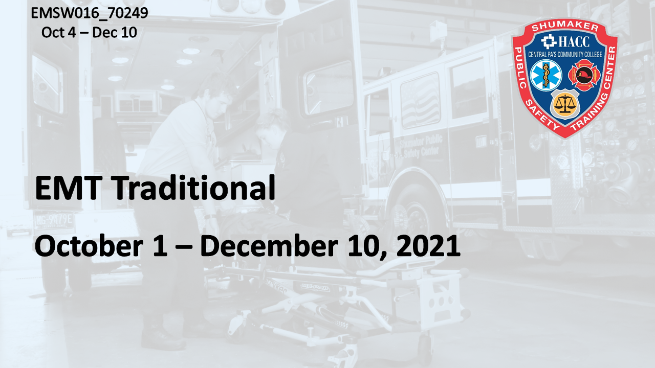 EMT Traditional Fall (EMSW016_CRN70249) Dauphin County