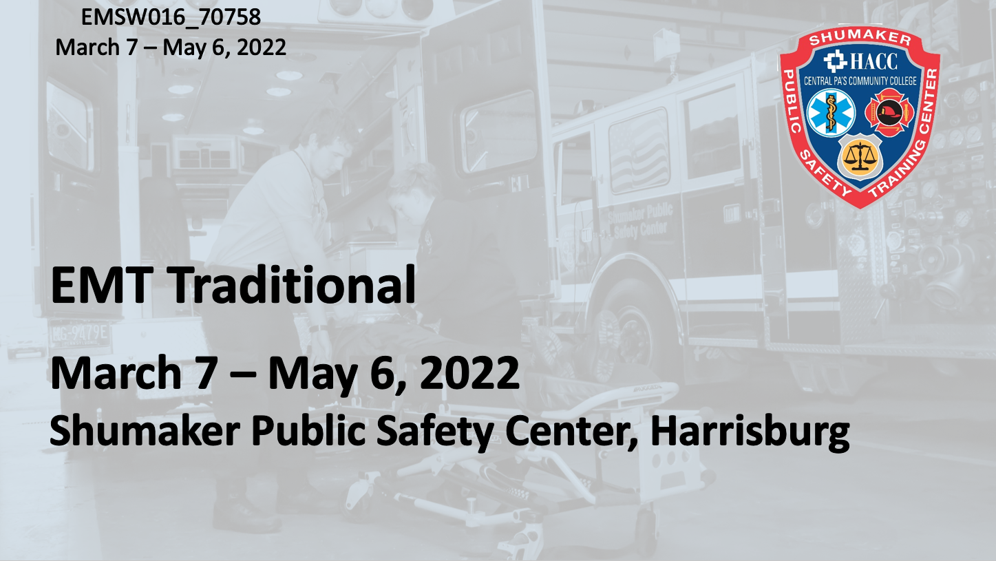 EMT Traditional (EMSW016_CRN70758) Dauphin County