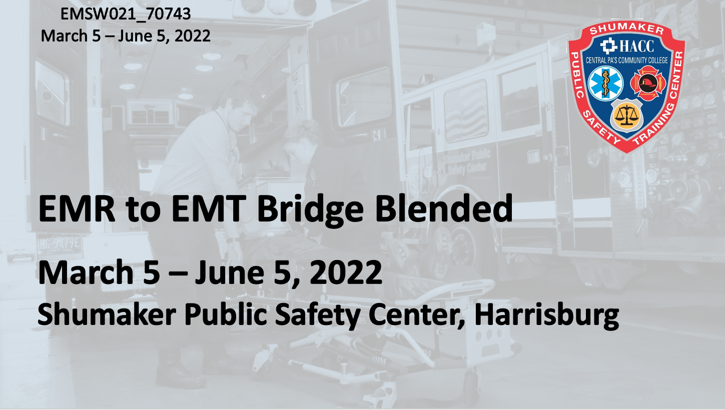 EMR to EMT Bridge (EMSW021_CRN70743) Dauphin County