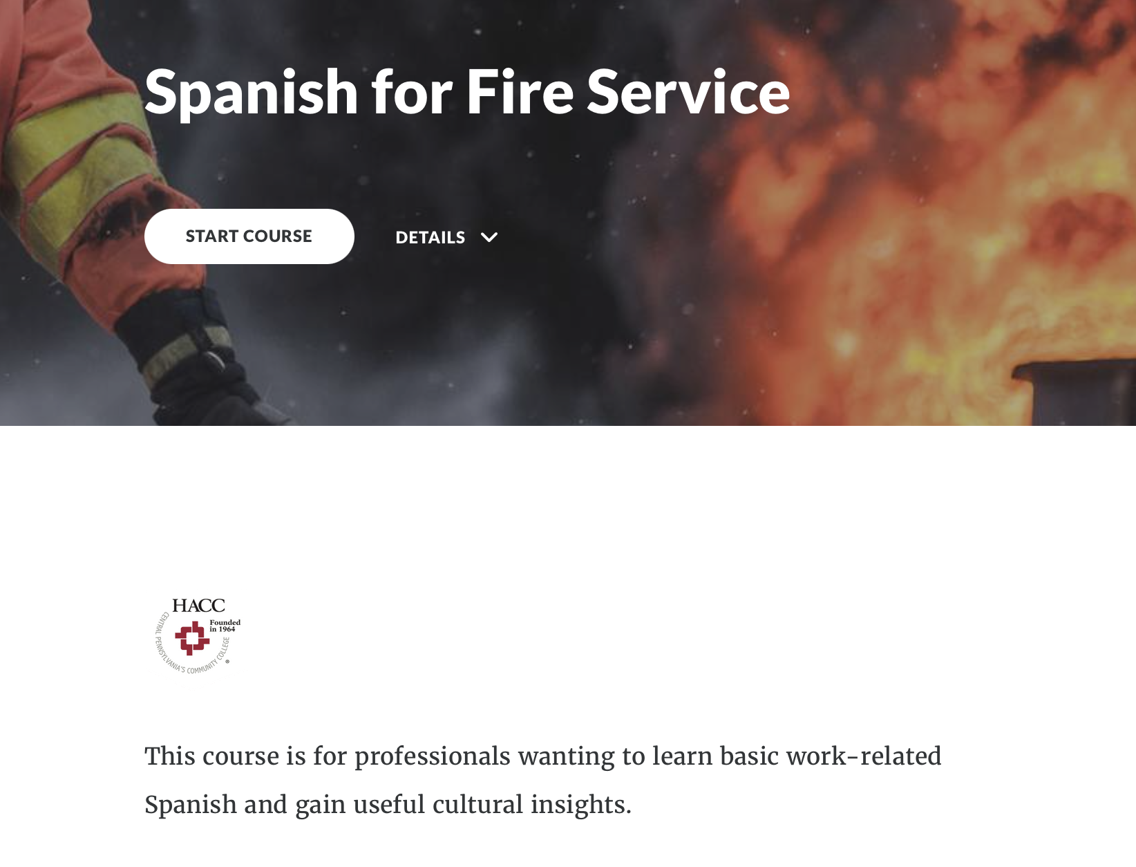 Spanish for Fire Service (70578)